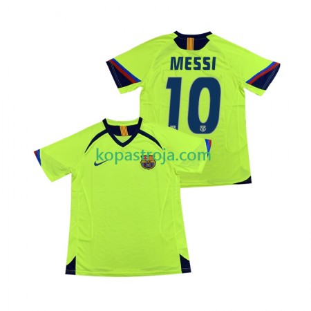 Billiga Fotbollströjor FC Barcelona Lionel Messi 10 2006 Retro Borta tröja 2005 Kortärmad